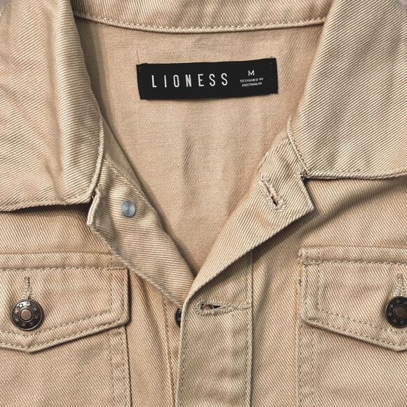 Lioness U Know What’s Up Jean Romper Beige Size M - Picture 10 of 10